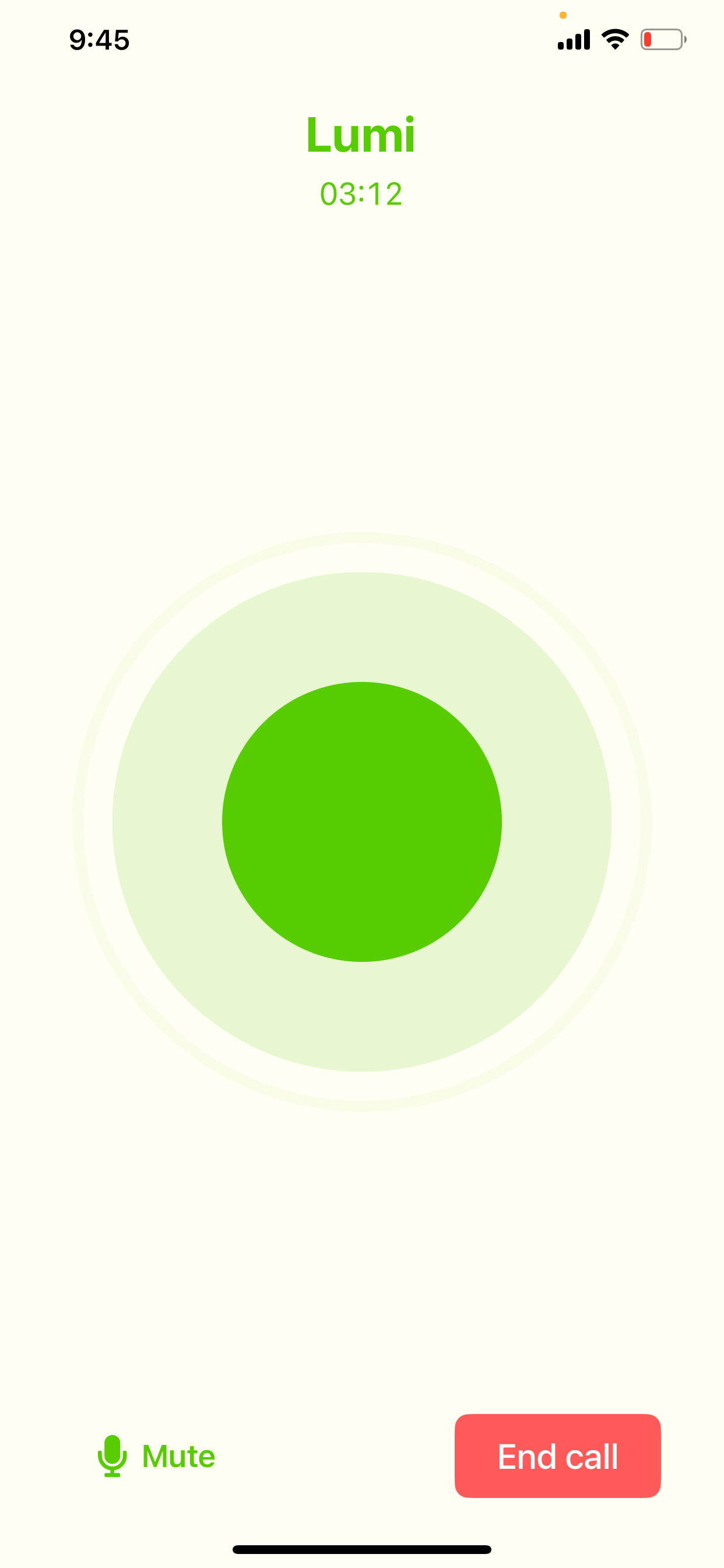 app screen
